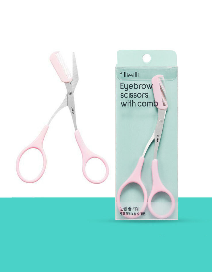 韓國 FilliMilli Eyebrow Scissors With Comb 修眉剪刀連整理梳