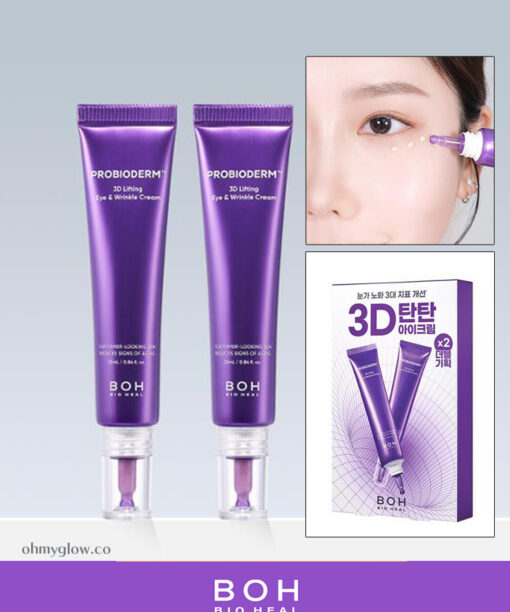 【1＋1優惠SET】韓國 Bio Heal BOH Probioderm 3D Lifting Eye & Wrinkle Cream Double Set 益生菌新升級3D抗皺緊緻眼霜 1+1套裝